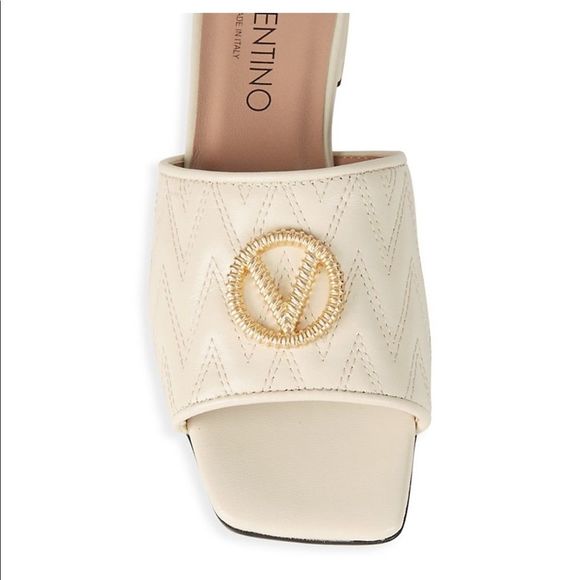 Mario Valentino Shoes - BNIB🆕Valentino Afrodite Leather Slide Sandals